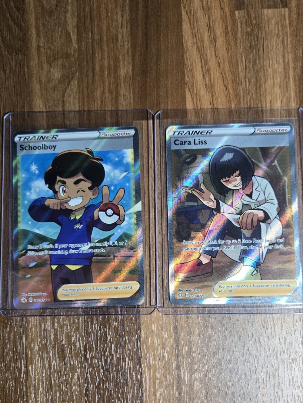 Pokémon Cards - Schoolboy & Cara Liss Pokémon Trainer Full Art